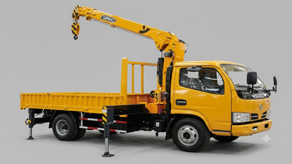 16 Ton truck mounted with 7 ton crane